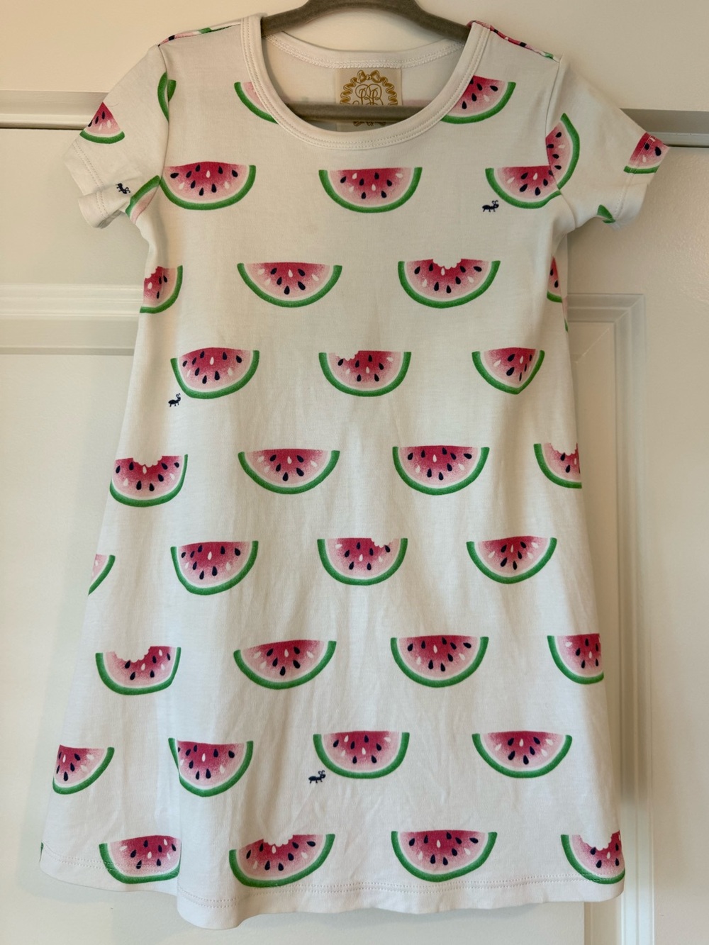 Beaufort Bonnet Polly Play Dress in Watermelon Weather White and Red Size 4T